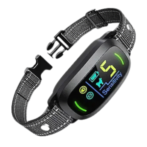 Dog Bark Collar for Large Medium Small Dogs, Rechargeable Smart Bark Collar, Anti Barking Training Collar with 5 Adjustable Sensitivity Beep Vibration (Black)