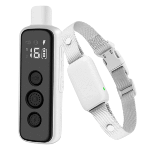 Bousnic Shock Collar for Dogs - Waterproof Rechargeable Dog Electric Training Collar with Remote for Small Medium Large Dogs with Beep, Vibration, Safe Shock Modes (8-120 Lbs) (Grey)
