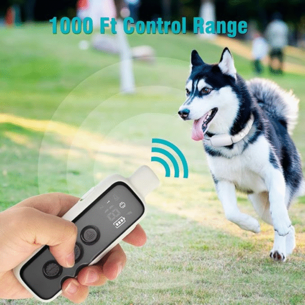 Bousnic Shock Collar for Dogs - Waterproof Rechargeable Dog Electric Training Collar with Remote for Small Medium Large Dogs with Beep, Vibration, Safe Shock Modes (8-120 Lbs) (Grey) - Image 4