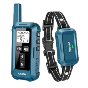 Jugbow Dog Shock Collar - 4200FT Dog Training Collar with Remote, IPX7 Waterproof Electric Collar with 4 Training Modes, Security Lock, Rechargeable e-Collar for All Breeds, Sizes, Blue