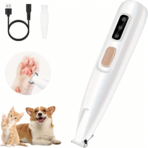 Dog Paw Trimmer – Cordless Electric Clippers with LED Light