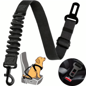 Adjustable Dog Car Seat Belt Harness – Vehicle Safety Restraint for All Dogs