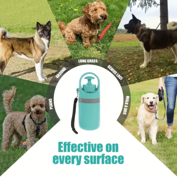 Portable Dog Waste Scoop with Bag Dispenser – Outdoor Poop Pickup Tool