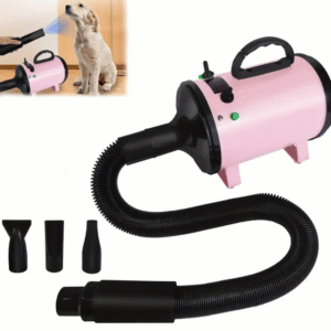 Dog & Cat Hair Dryer – Low Noise High Velocity Pet Grooming Blower