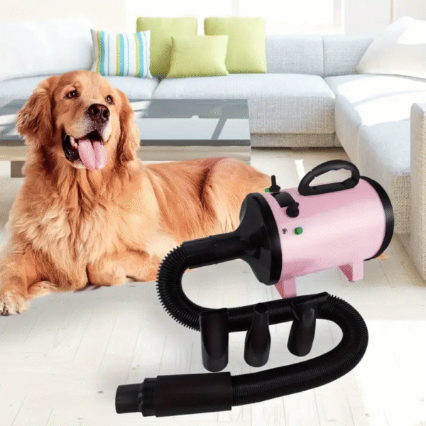 Dog & Cat Hair Dryer – Low Noise High Velocity Pet Grooming Blower - Image 2