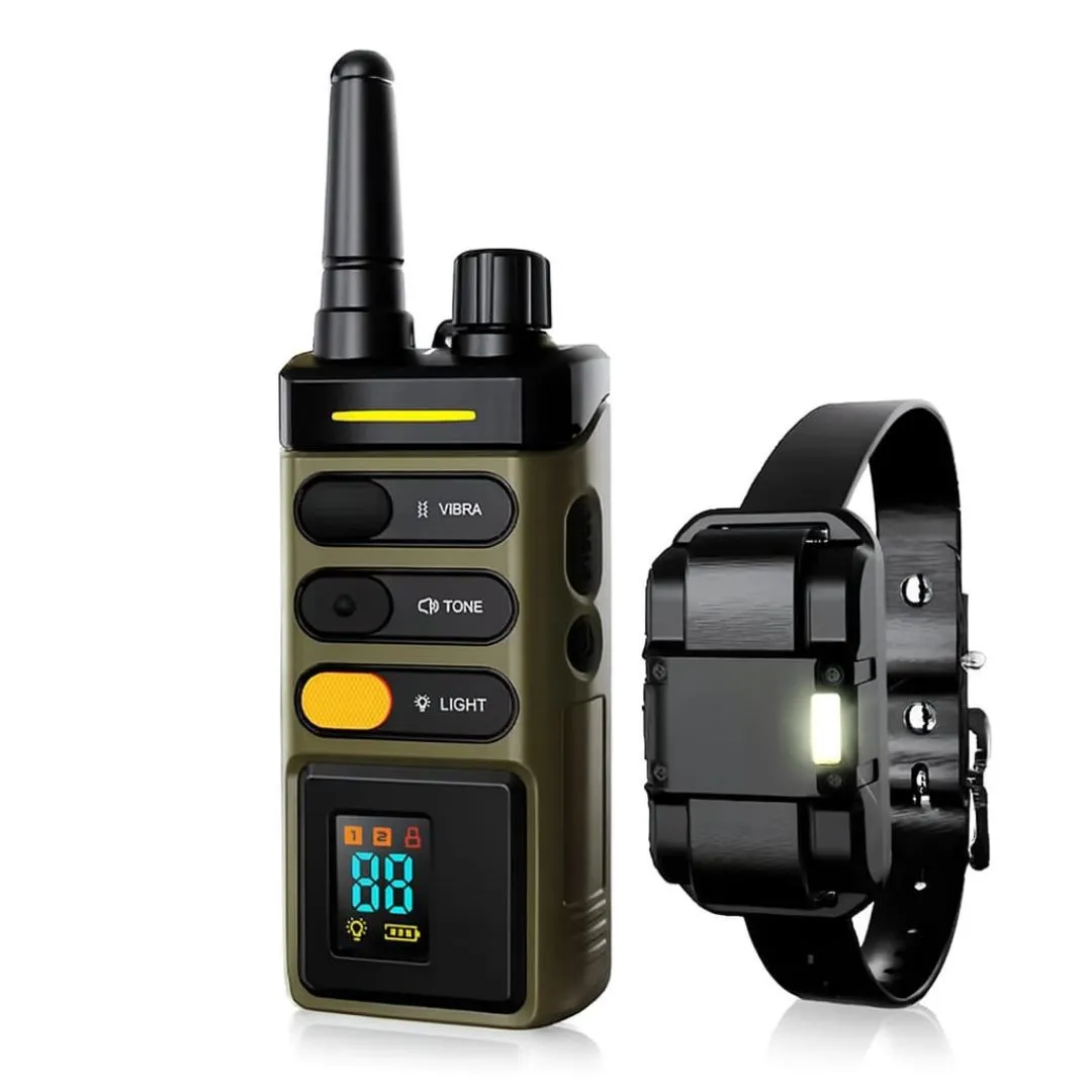 "5200FT Training Dog Collar with Remote – Waterproof Electric Shock and Vibration Modes for Behavior Control"