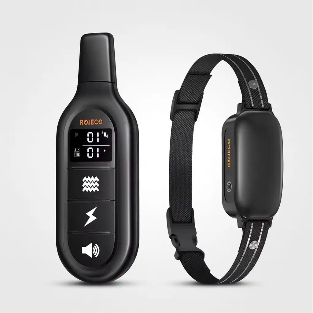 Electric Dog Training Collar with 3300ft remote control and IPX7 waterproof shock and vibration modes