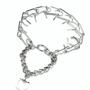 Prong Pinch Collar for Dogs with Adjustable Training Collar and Quick Release Buckle for Small, Medium, and Large Dogs