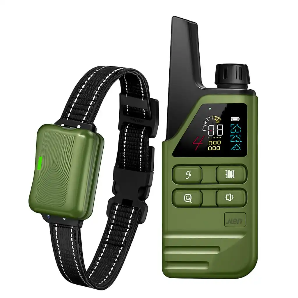 ROJECO Electric Dog Training Collar IPX7 Waterproof Dog Bark Stop Collar With Remote Control Rechargeable Anti Barking Device